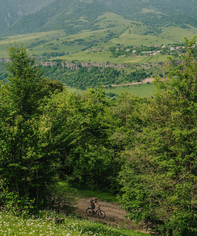 Slow-Cycling-among-the-trees-Armenian-mountains