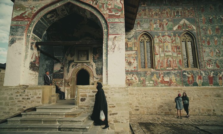 Sucevita-Painted-Monastery-in-Bucovina-Romania-visited-by-Slow-Cyclists